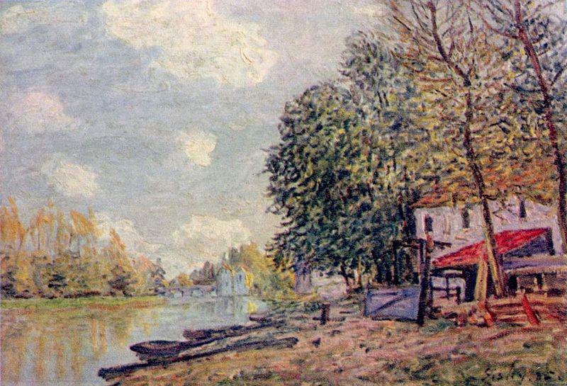 Alfred Sisley Der Loing in Moret